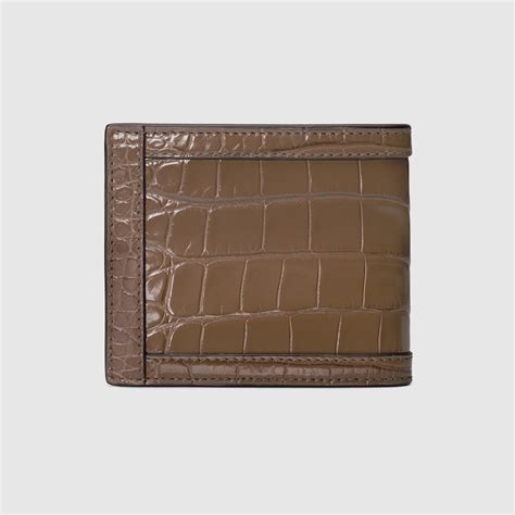 gucci crocodile card case|Gucci Crocodile Card Case With Double G Precious .